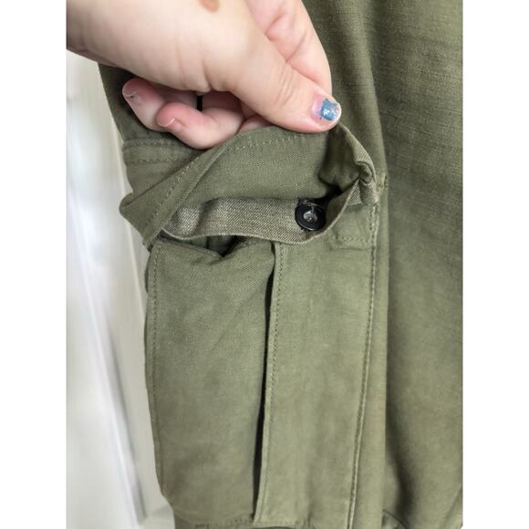 Rag & Bone Army Green Cargo Pants Size 25 Utility Grunge Y2K Style Flap Pocket - Picture 6 of 10
